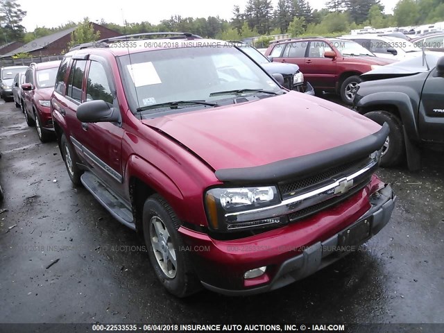 1GNDT13S722309877 - 2002 CHEVROLET TRAILBLAZER  RED photo 1