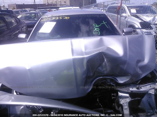 2C3CDXHGXGH132625 - 2016 DODGE CHARGER SXT GRAY photo 10