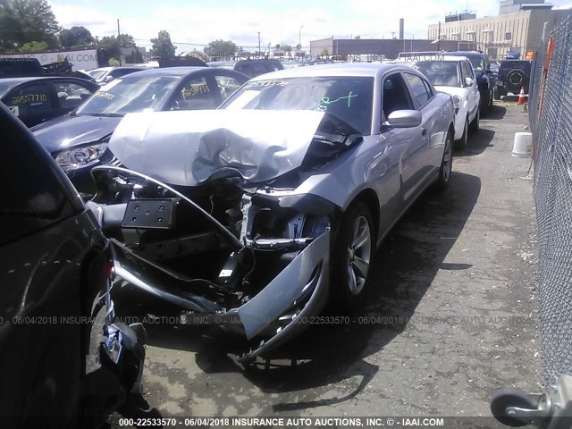 2C3CDXHGXGH132625 - 2016 DODGE CHARGER SXT GRAY photo 2