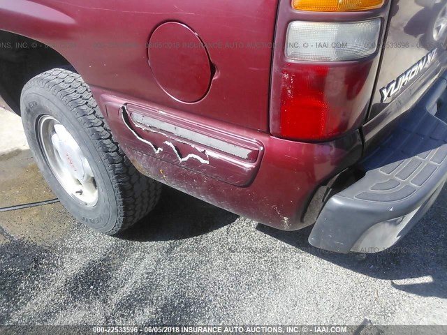 1GKFK16Z82J141545 - 2002 GMC YUKON XL K1500 RED photo 6