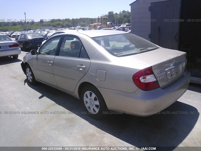 4T1BE32K24U871874 - 2004 TOYOTA CAMRY LE/XLE/SE GOLD photo 3