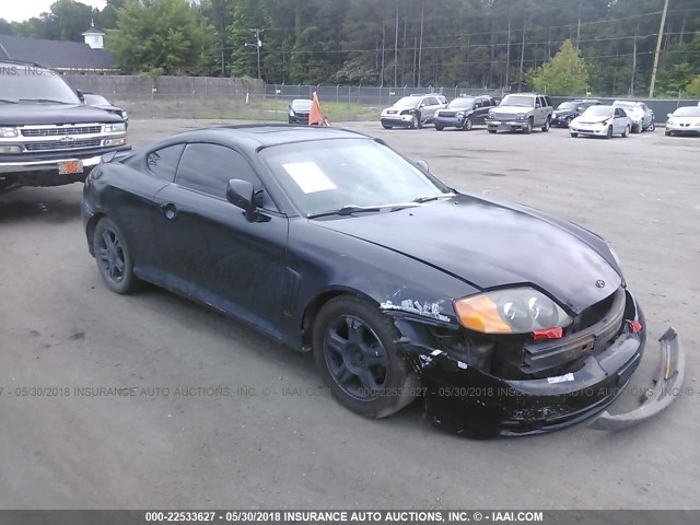 KMHHN65F03U011965 - 2003 HYUNDAI TIBURON GT BLACK photo 5