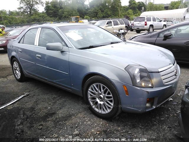 1G6DP577270115693 - 2007 CADILLAC CTS HI FEATURE V6 BLUE photo 1