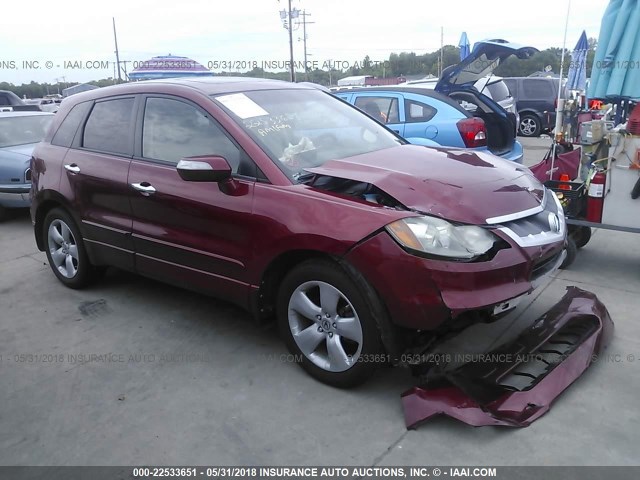 5J8TB18238A019166 - 2008 ACURA RDX RED photo 1