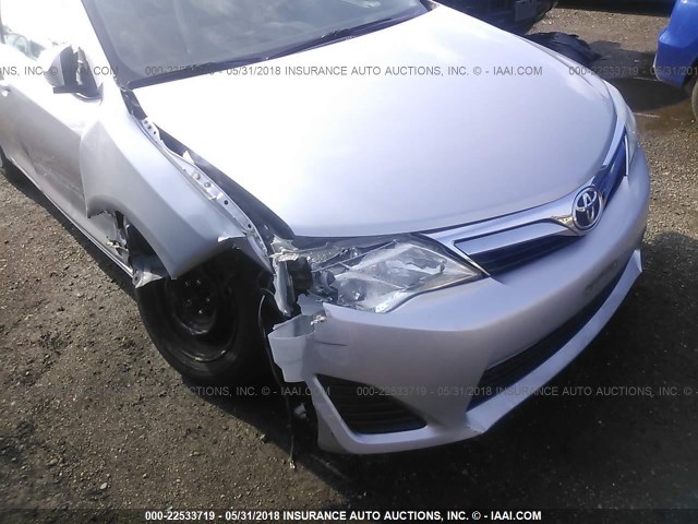 4T4BF1FKXDR296943 - 2013 TOYOTA CAMRY L/SE/LE/XLE SILVER photo 6