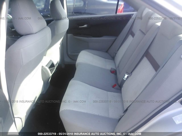 4T4BF1FKXDR296943 - 2013 TOYOTA CAMRY L/SE/LE/XLE 银色 照片 8