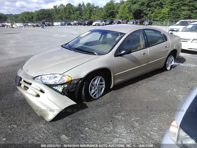 2B3HD46R8YH178333 - 2000 DODGE INTREPID GOLD photo 2