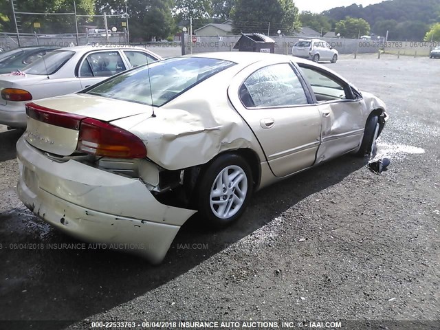 2B3HD46R8YH178333 - 2000 DODGE INTREPID GOLD photo 4