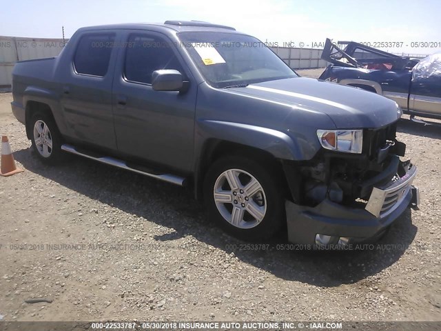 5FPYK1F52CB451742 - 2012 HONDA RIDGELINE RTL GRAY photo 1