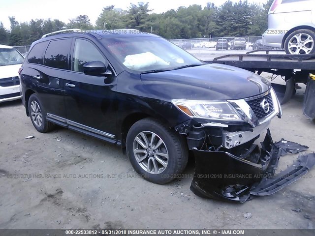 5N1AR2MM8EC682517 - 2014 NISSAN PATHFINDER S/SV/SL/PLATINUM 黑色 照片 1