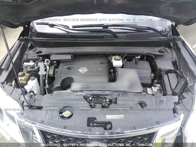 5N1AR2MM8EC682517 - 2014 NISSAN PATHFINDER S/SV/SL/PLATINUM 黑色 照片 10