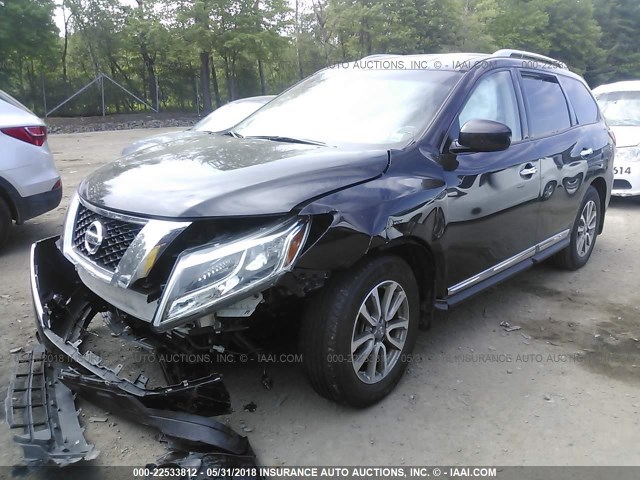 5N1AR2MM8EC682517 - 2014 NISSAN PATHFINDER S/SV/SL/PLATINUM 黑色 照片 2