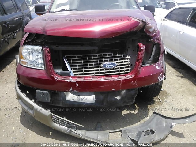 1FMFU17L94LA96697 - 2004 FORD EXPEDITION EDDIE BAUER RED photo 6