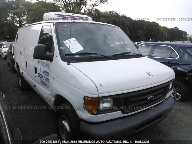 1FTNE24W76HB00270 - 2006 FORD ECONOLINE E250 VAN WHITE photo 1