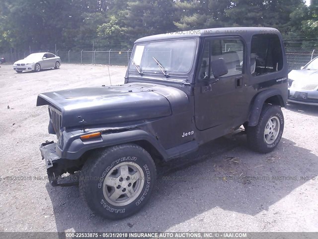 1J4FY19P1SP315029 - 1995 JEEP WRANGLER / YJ S/RIO GRANDE BLACK photo 2