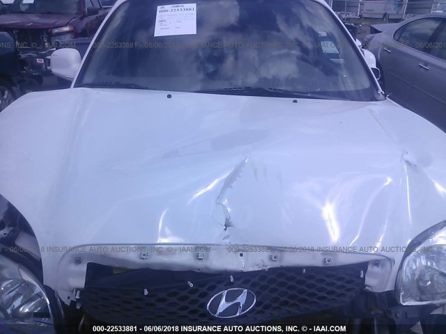 KM8SC73E64U829097 - 2004 HYUNDAI SANTA FE GLS/LX WHITE photo 10