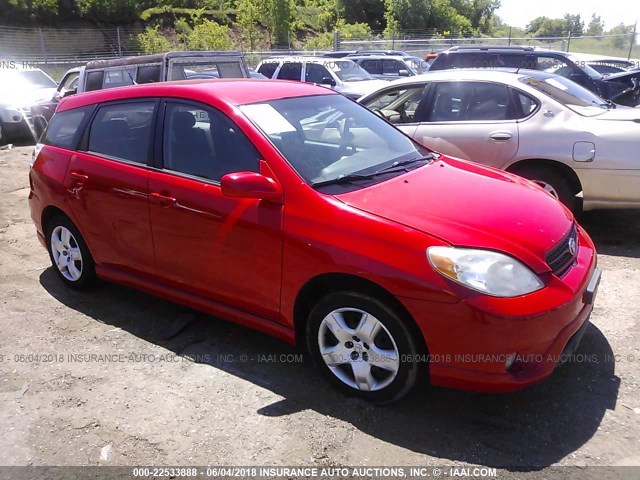 2T1KR32E25C378648 - 2005 TOYOTA COROLLA MATRIX XR RED photo 1