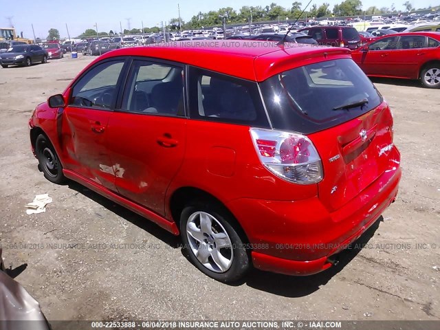 2T1KR32E25C378648 - 2005 TOYOTA COROLLA MATRIX XR RED photo 3