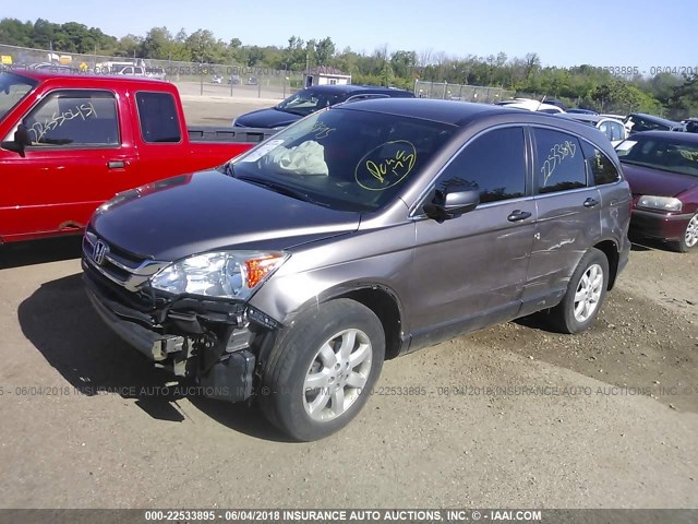 5J6RE4H4XBL083763 - 2011 HONDA CR-V SE GRAY photo 2