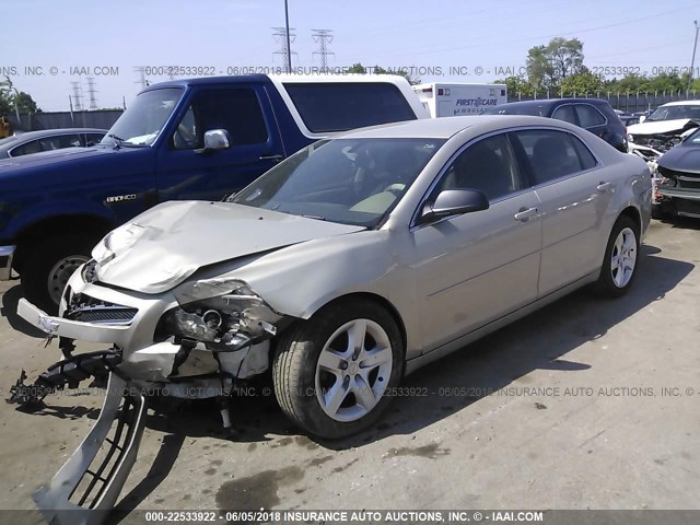 1G1ZB5E09CF169726 - 2012 CHEVROLET MALIBU LS TAN photo 2