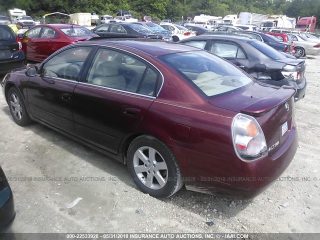 1N4AL11D12C149432 - 2002 NISSAN ALTIMA S/SL BURGUNDY photo 3