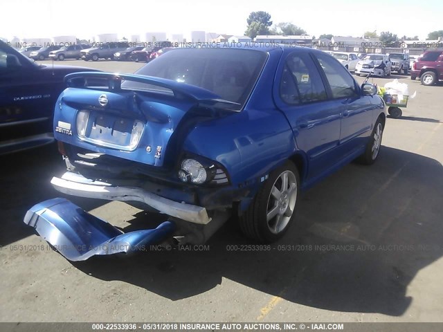 3N1AB51D76L607525 - 2006 NISSAN SENTRA SE-R SPEC V BLUE photo 4