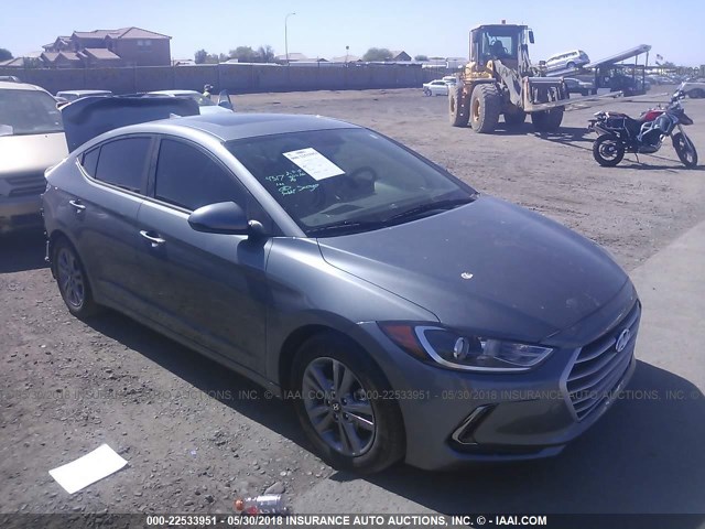 KMHD84LF0HU429852 - 2017 HYUNDAI ELANTRA SE/VALUE/LIMITED GRAY photo 1