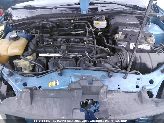 1FAFP34N67W279643 - 2007 FORD FOCUS ZX4/S/SE/SES BLUE photo 10