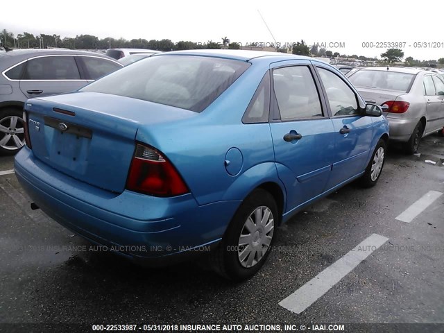 1FAFP34N67W279643 - 2007 FORD FOCUS ZX4/S/SE/SES 蓝色 照片 4