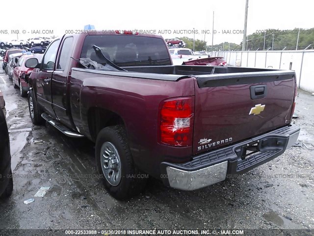 1GCRCSEA0DZ260217 - 2013 CHEVROLET SILVERADO C1500 LT RED photo 3