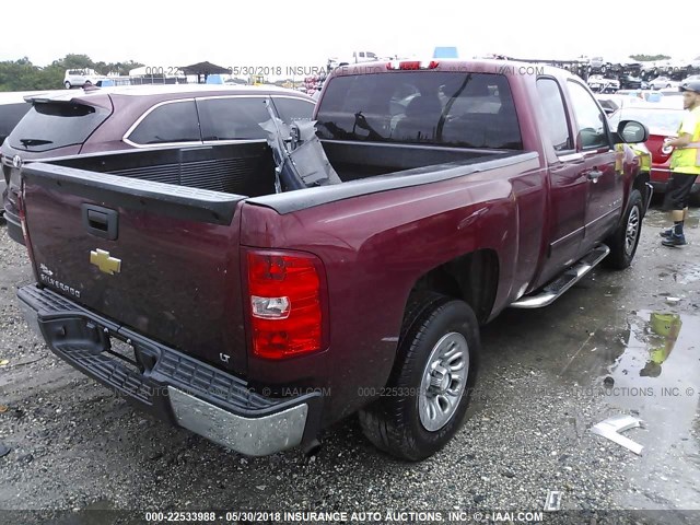 1GCRCSEA0DZ260217 - 2013 CHEVROLET SILVERADO C1500 LT RED photo 4