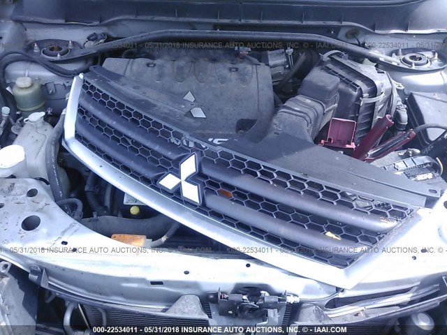 JA4MS31X27Z012398 - 2007 MITSUBISHI OUTLANDER ES/LS Gümüş foto 10