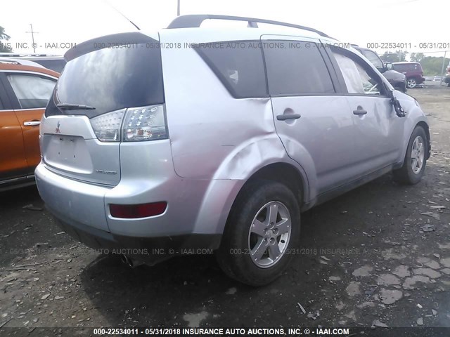 JA4MS31X27Z012398 - 2007 MITSUBISHI OUTLANDER ES/LS Gümüş foto 4