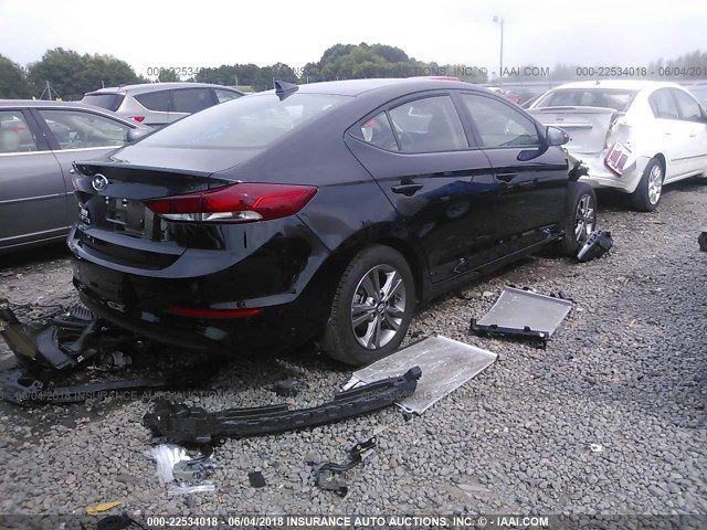 5NPD84LF3JH226782 - 2018 HYUNDAI ELANTRA SEL/VALUE/LIMITED BLACK photo 4