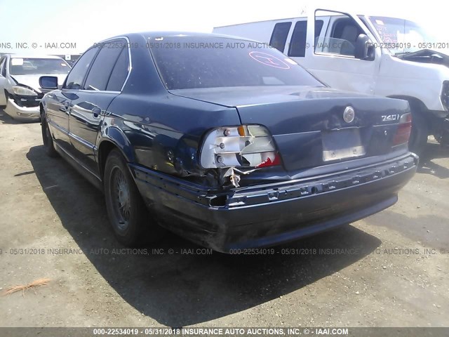 WBAGF632XSDH02805 - 1995 BMW 740 I AUTOMATIC BLACK photo 3
