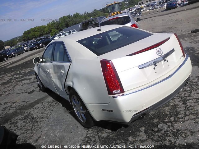 1G6DF577680174833 - 2008 CADILLAC CTS WHITE photo 3