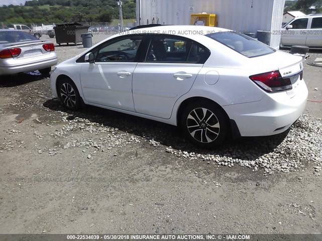 19XFB2F98DE017678 - 2013 HONDA CIVIC EXL 白色 照片 3