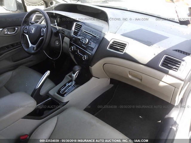 19XFB2F98DE017678 - 2013 HONDA CIVIC EXL 白色 照片 5