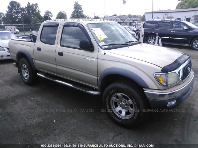 5TEHN72N31Z737779 - 2001 TOYOTA TACOMA DOUBLE CAB 金色 照片 1