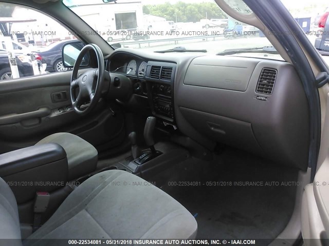 5TEHN72N31Z737779 - 2001 TOYOTA TACOMA DOUBLE CAB 金色 照片 5