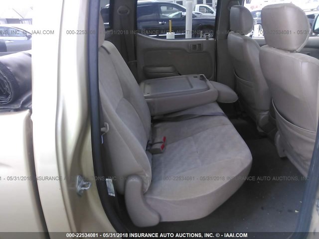 5TEHN72N31Z737779 - 2001 TOYOTA TACOMA DOUBLE CAB 金色 照片 8