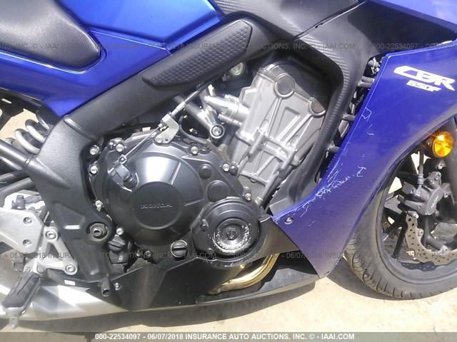 MLHRC7401E5001070 - 2014 HONDA CBR650 F BLUE photo 8