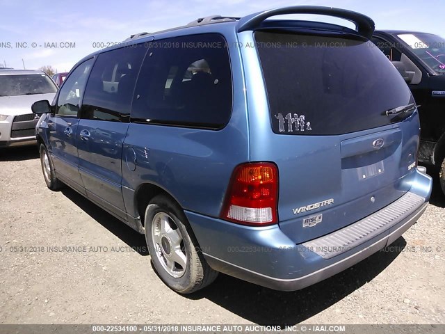 2FMZA57493BA96896 - 2003 FORD WINDSTAR SPORT BLUE photo 3