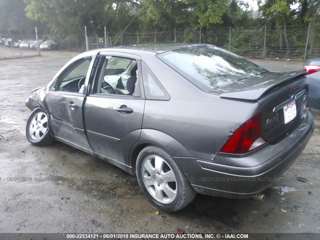 1FAFP38352W321303 - 2002 FORD FOCUS ZTS GRAY photo 3