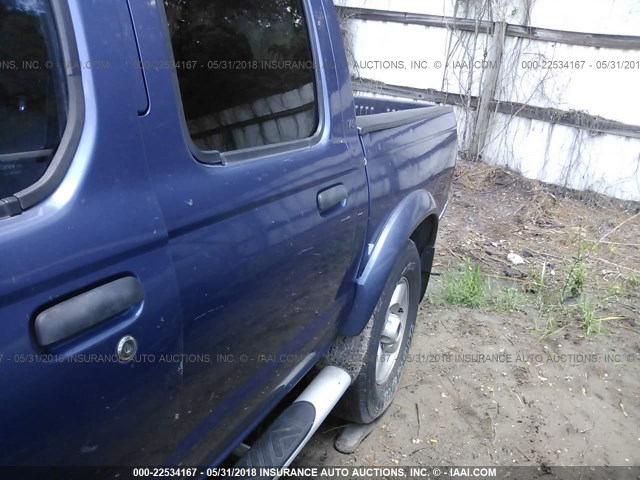 1N6ED27Y4YC386138 - 2000 NISSAN FRONTIER CREW CAB XE/CREW CAB SE BLUE photo 6