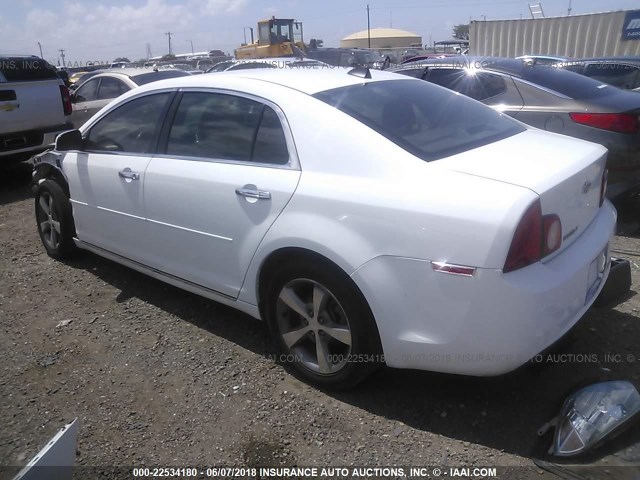 1G1ZC5E01CF328736 - 2012 CHEVROLET MALIBU 1LT 白色 照片 3