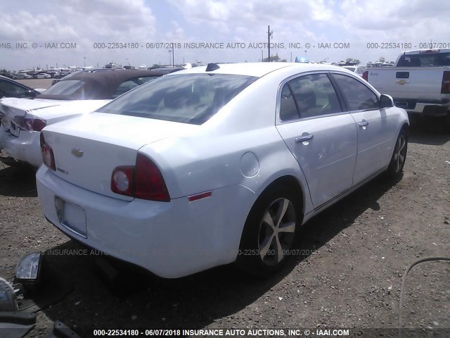 1G1ZC5E01CF328736 - 2012 CHEVROLET MALIBU 1LT 白色 照片 4