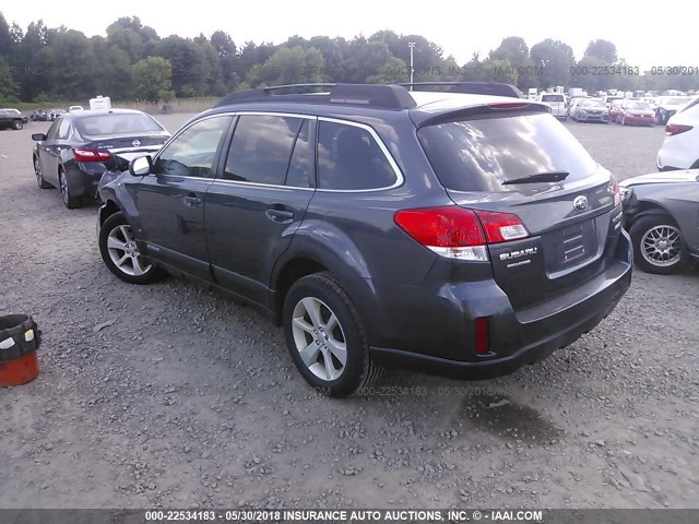 4S4BRBCC9D3202786 - 2013 SUBARU OUTBACK 2.5I PREMIUM GRAY photo 3