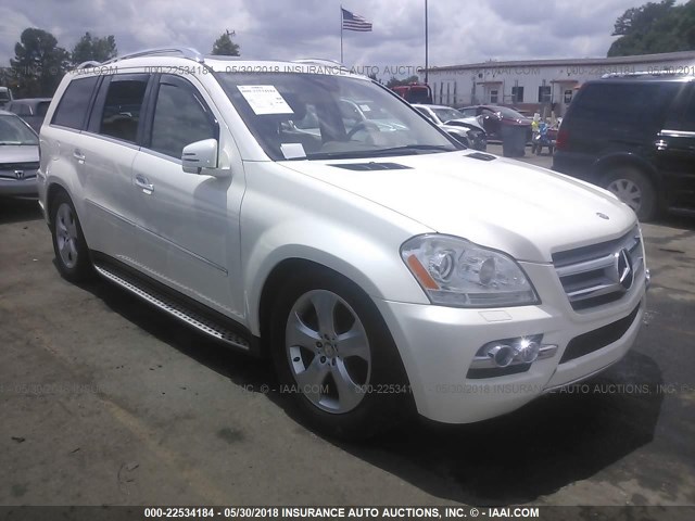 4JGBF7BE8BA700057 - 2011 MERCEDES-BENZ GL 450 4MATIC WHITE photo 1