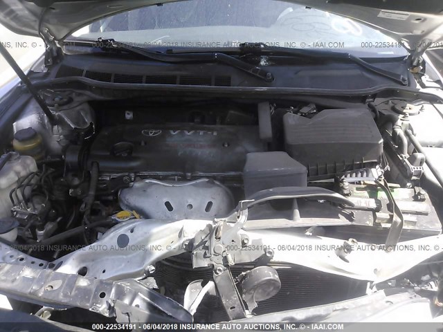 4T1BE46K59U878941 - 2009 TOYOTA CAMRY SE/LE/XLE SILVER photo 10